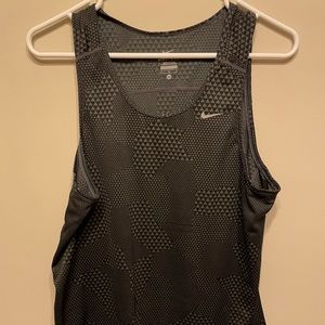 Black Nike Dri-Fit Miler Tank